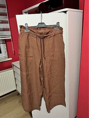 Yazlık kahverengi pantolon
