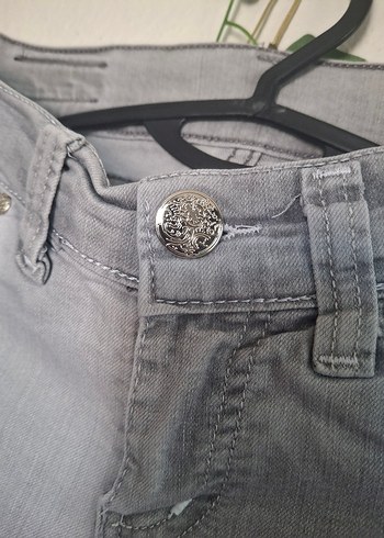27 Beden Gri Kadın Denim Pantolon