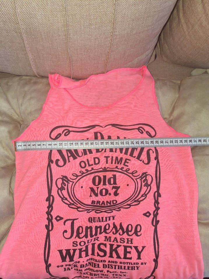 Pembe Baskılı Rock Punk Kolsuz Kadın Atlet - Görsel 4