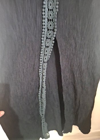 Siyah Dantelli Uzun Gotik Elbise - Görsel 5