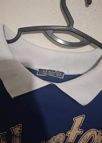 Mavi Oversize Kadın Sweatshirt - Görsel 2