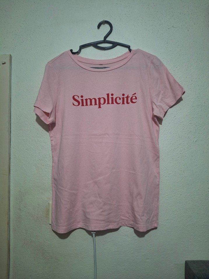 Regular Fit Bisiklet Yaka Yazı Baskılı Kısa Kollu Tişört - Görsel 2