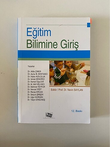 Eğitim Bilimine Giriş