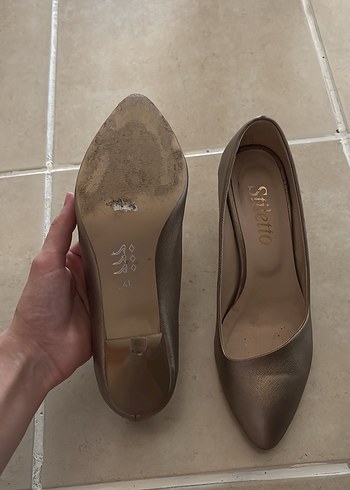 Diğer Bej Kadın Stiletto Topuklu Ayakkabı