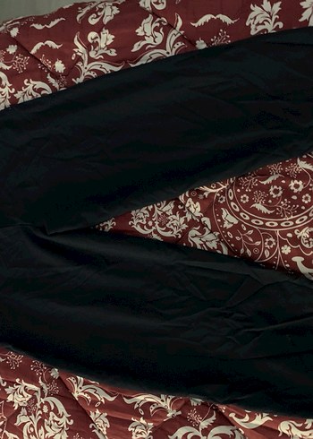 Kadın lacivert Rahat Kesim Kumaş Pantolon - Görsel 2