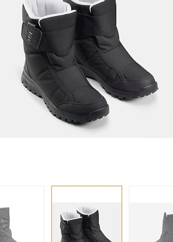 Kadın Siyah Kayak Botu Velcro Bantlı - Görsel 2