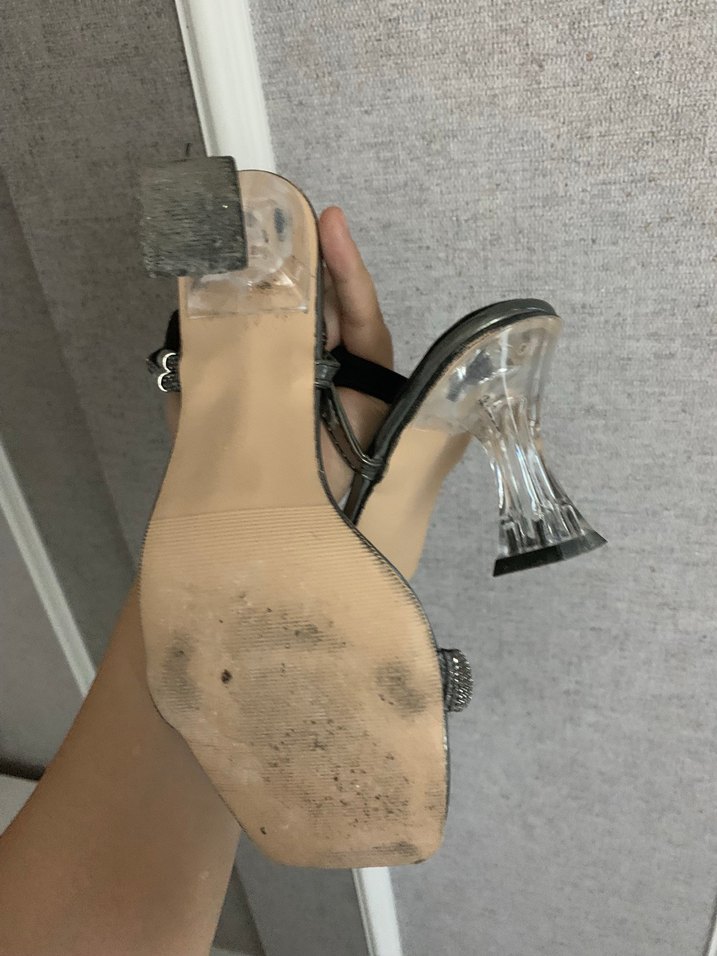 Gri Yılan Desenli Stiletto Topuklu Kadın Ayakkabı - Görsel 4