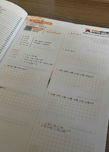 Beden Matematik Video ders notları Yediiklim yayınları