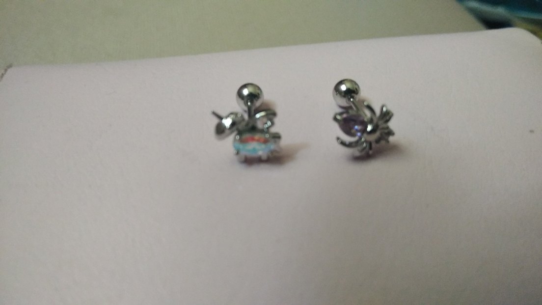 2 adet taşlı piercing - Görsel 2