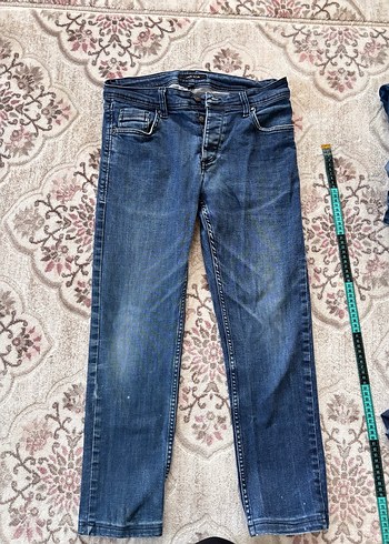 Erkek Mavi Denim Geniş Kesim Kot Pantolon - Görsel 2