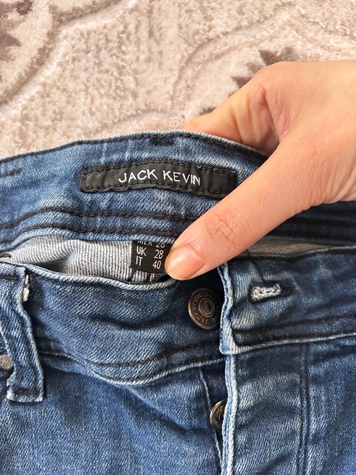 Erkek Mavi Denim Geniş Kesim Kot Pantolon - Görsel 3