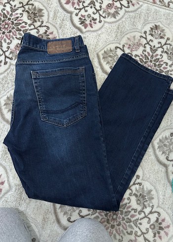 Erkek Lacivert Regular Fit Kot Pantolon - Görsel 3