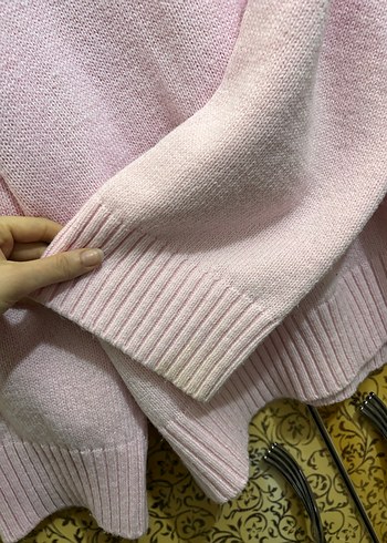 Madmex Pinterest Pembe  Kadın Triko Sweatshirt - Görsel 4