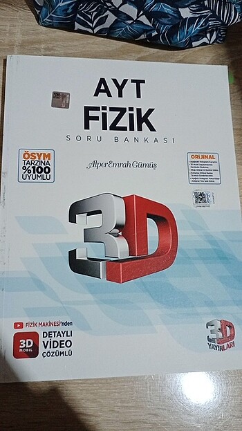 Ayt Fizik 3D yayınları soru bankası 