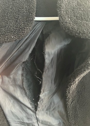 Siyah Midi Düğmeli Kadın Kaban - Görsel 5