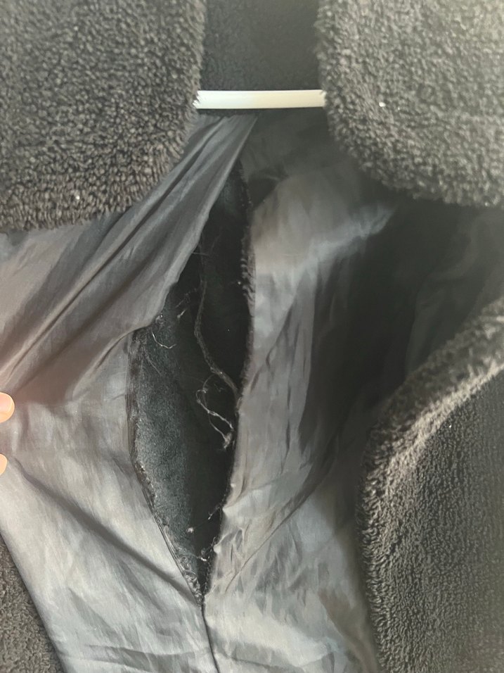 Siyah Midi Düğmeli Kadın Kaban - Görsel 5