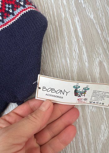 Nakışlı Çok Renkli Erkek Bere ve Atkı Seti - Görsel 2