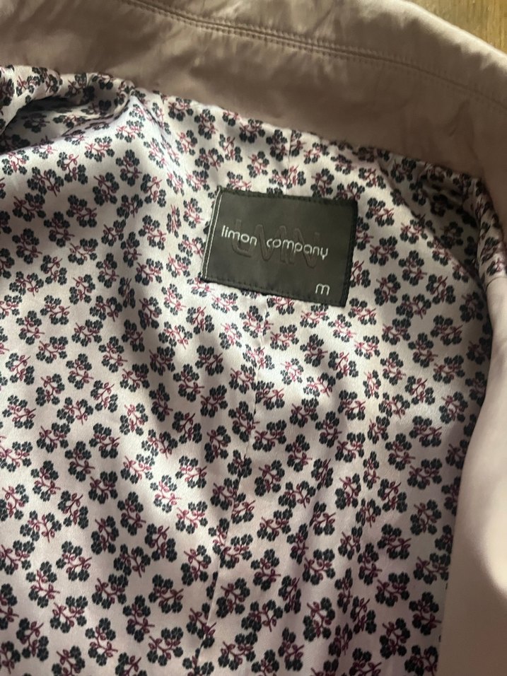 pudra rengi kadın trenckot - Görsel 2