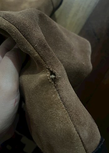 Kahverengi Süet Kadın Dizüstü Bot - Görsel 4