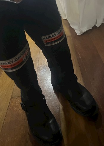 harley davidson kadın siyah çizme - Görsel 2