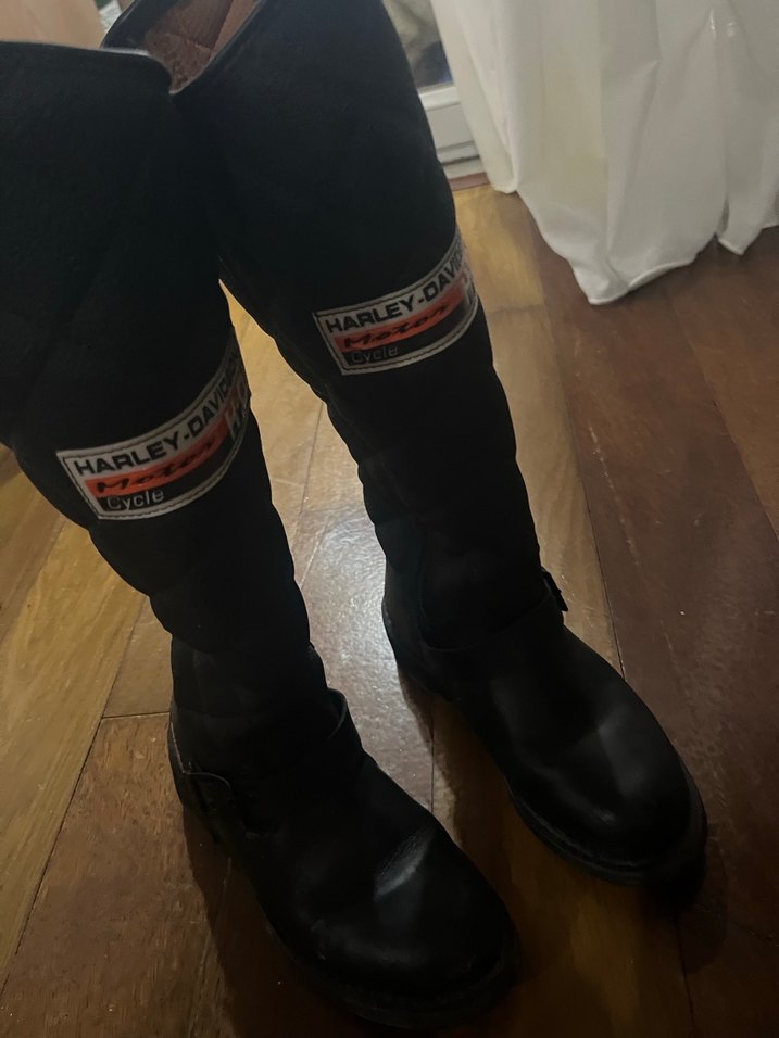 harley davidson kadın siyah çizme - Görsel 3