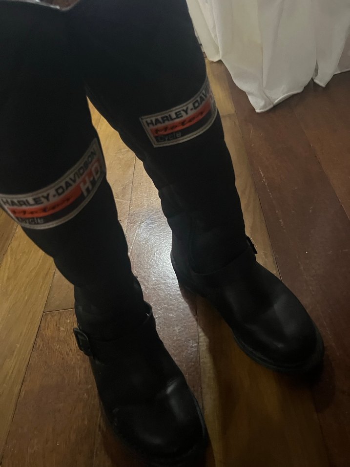 harley davidson kadın siyah çizme - Görsel 2