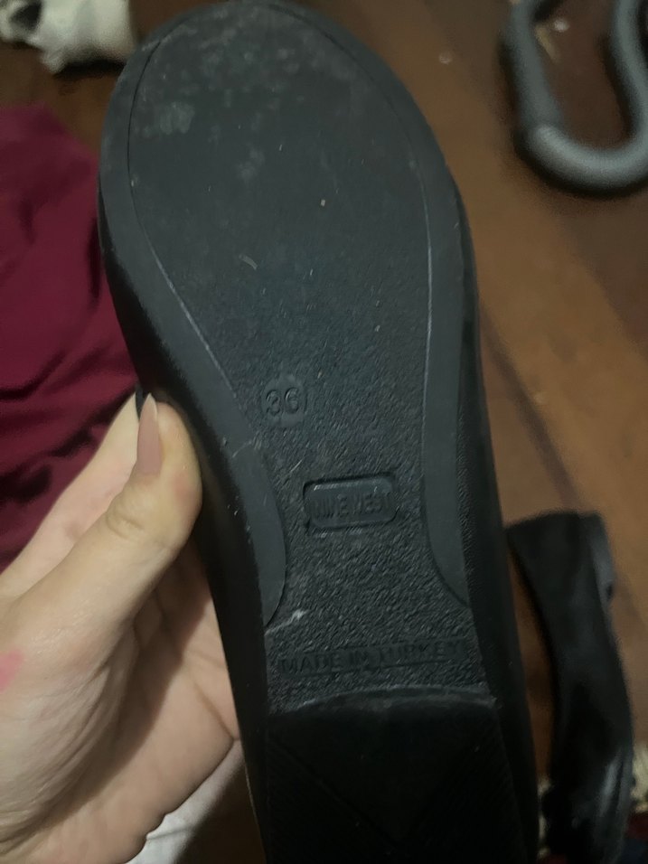 nine west 36 numara siyah babet - Görsel 2