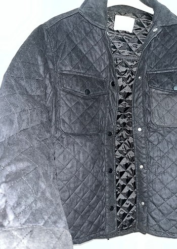 Düğmeli Siyah Street Wear Kadın Ceket - Görsel 3