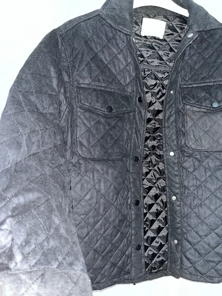 Düğmeli Siyah Street Wear Kadın Ceket - Görsel 3