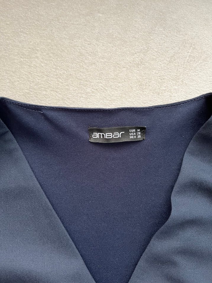 Düğmeli  lacivert Kadın Yelek - Görsel 2