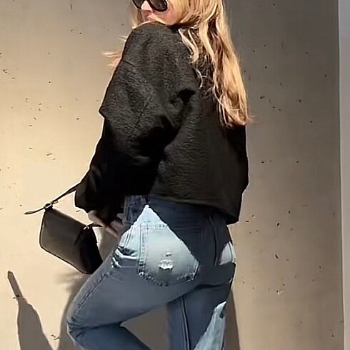 xs Beden siyah Renk H&M Önü Düğmeli Siyah Ceket