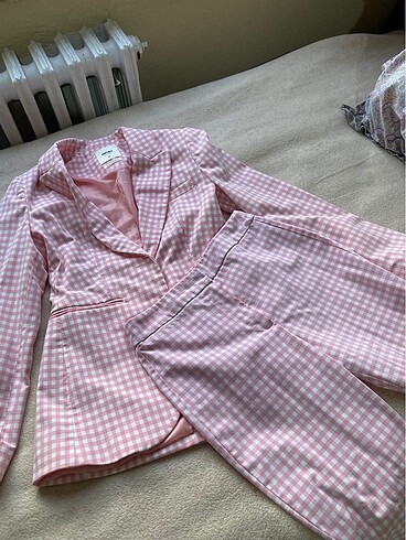 Koton Koton pembe blazer & pantolon takım