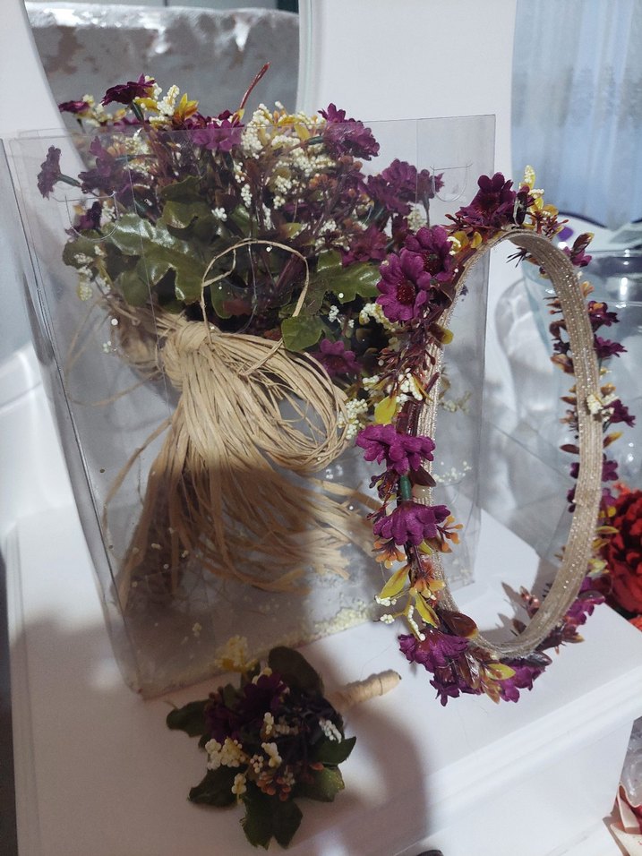 Renkli Mor Çiçekli gelin çiçeği - Görsel 4