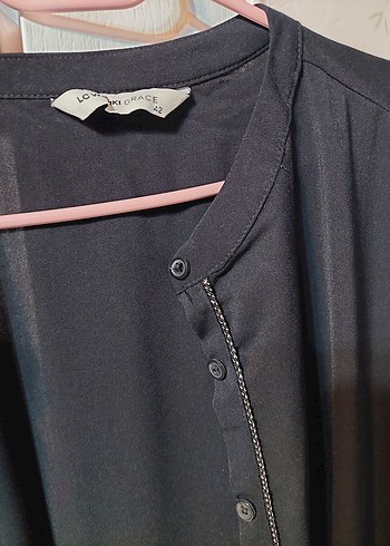 Düğmeli Siyah tunik - Görsel 3