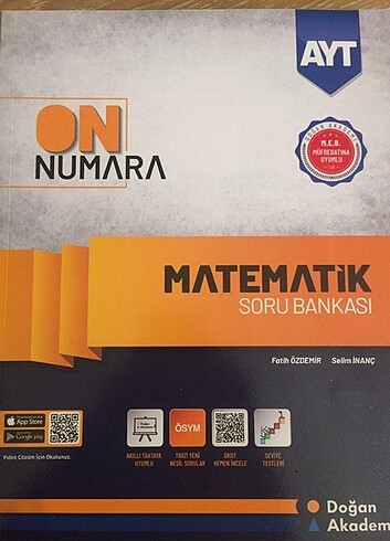 on numara ayt matematik soru bankası
