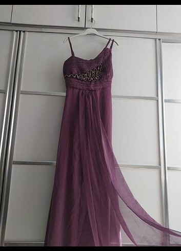Kadın abiye elbise/lila