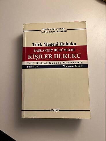 Kişiler Hukuku Medeni Hukuk