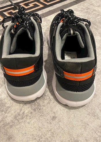 Erkek Siyah Spor Ayakkabı Bağcıkları - Görsel 3