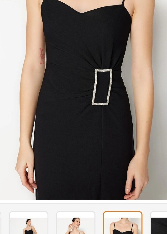 Siyah abiye elbise  - Görsel 4