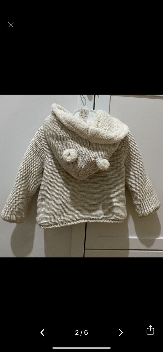 Carters içi tüylü mont / hırka - Görsel 2