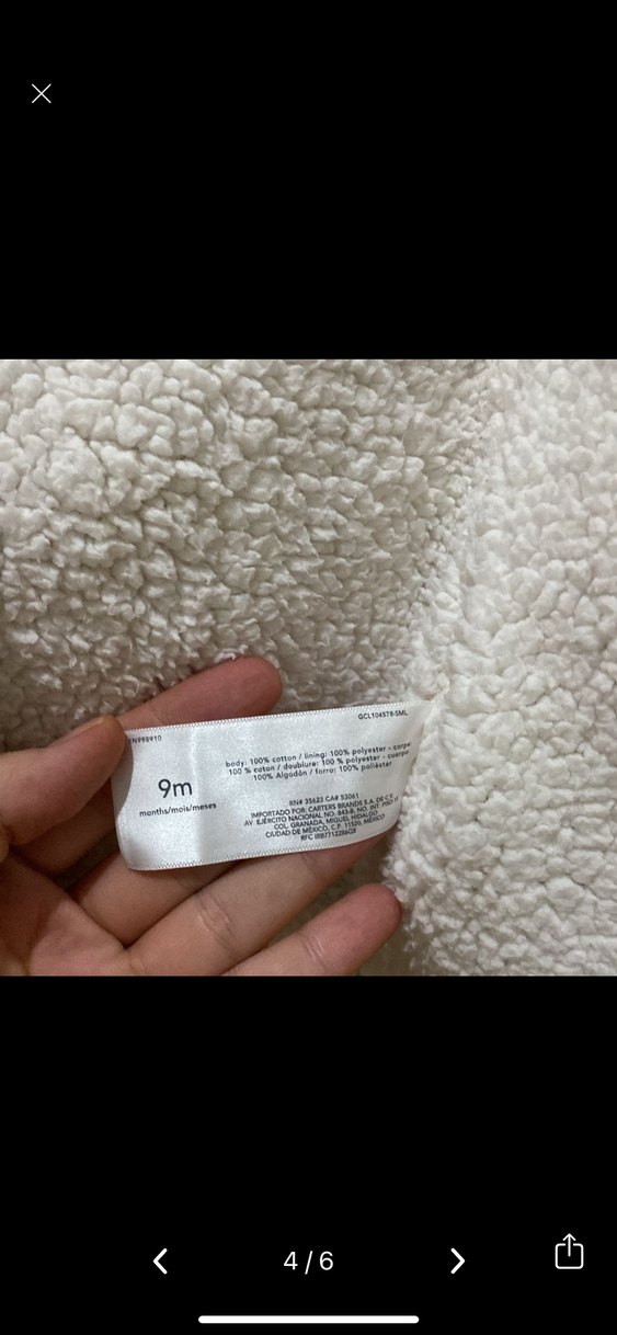 Carters içi tüylü mont / hırka - Görsel 4