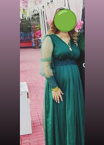Yeşil abiye 
