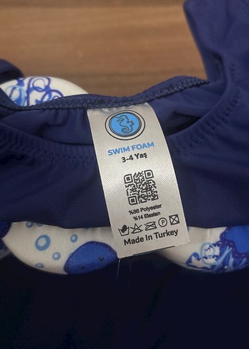 Erkek Çocuk Lacivert Desenli Yüzme Mayosu - Görsel 3