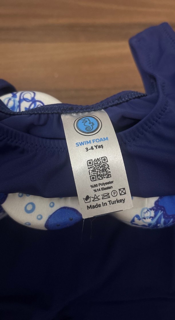 Erkek Çocuk Lacivert Desenli Yüzme Mayosu - Görsel 3