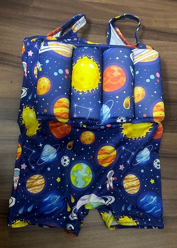 Renkli Uzay Desenli Çocuk Yüzme Yardımcısı - Görsel 3