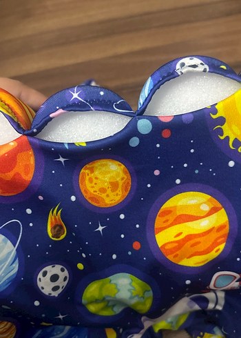 Renkli Uzay Desenli Çocuk Yüzme Yardımcısı - Görsel 4