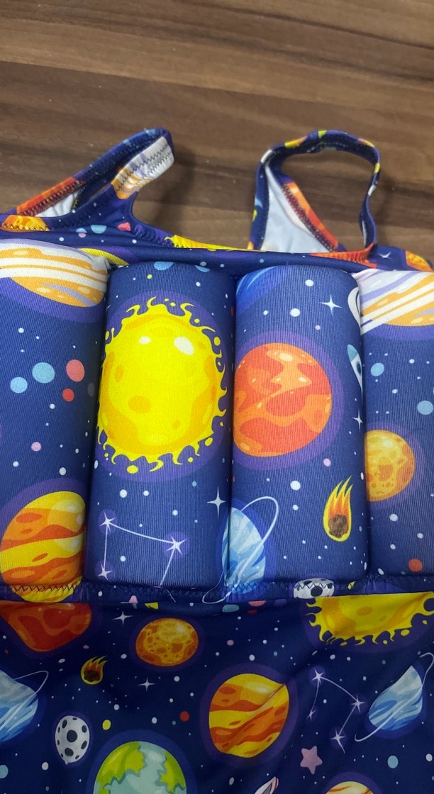 Renkli Uzay Desenli Çocuk Yüzme Yardımcısı - Görsel 2
