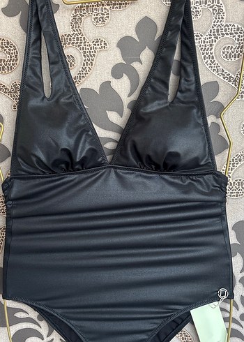 Siyah Strappy Kadın Mayo - Görsel 2