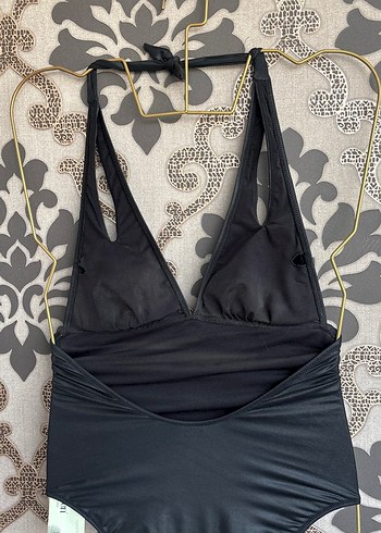 Siyah Strappy Kadın Mayo - Görsel 4