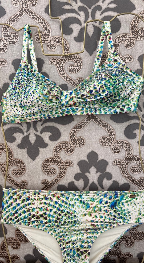 Bohem Çok Renkli Yılan Desenli Bikini - Görsel 2